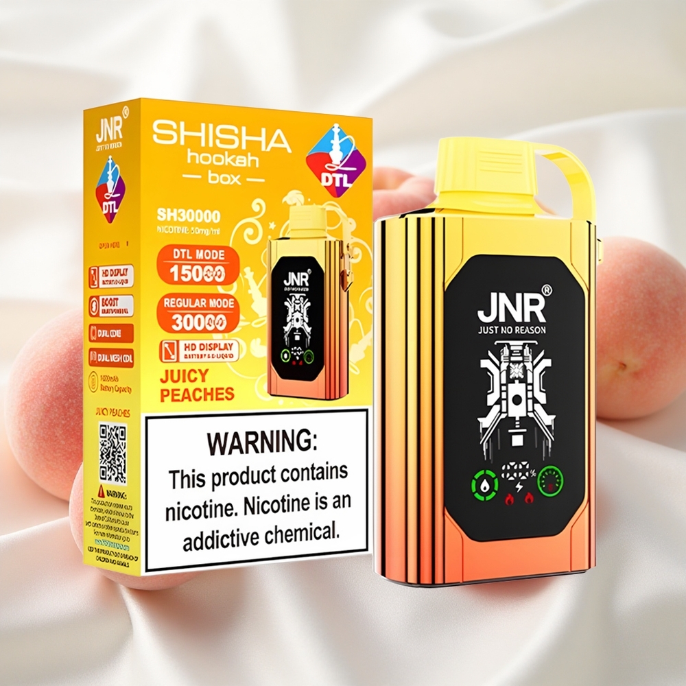 Mahlased virslid JNR Shisha Hookah Box 20500 Puffs Ühekordne Vape 25ml Dual Mesh Coil