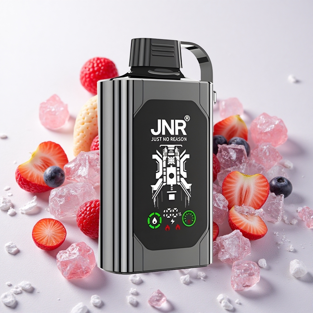 Segamari-Jäätise JNR Shisha Hookah Box 20500 Puffs Ühekordne Vape HD Ekraaniga 1000mAh aku ja 25ml e-vedelikuga
