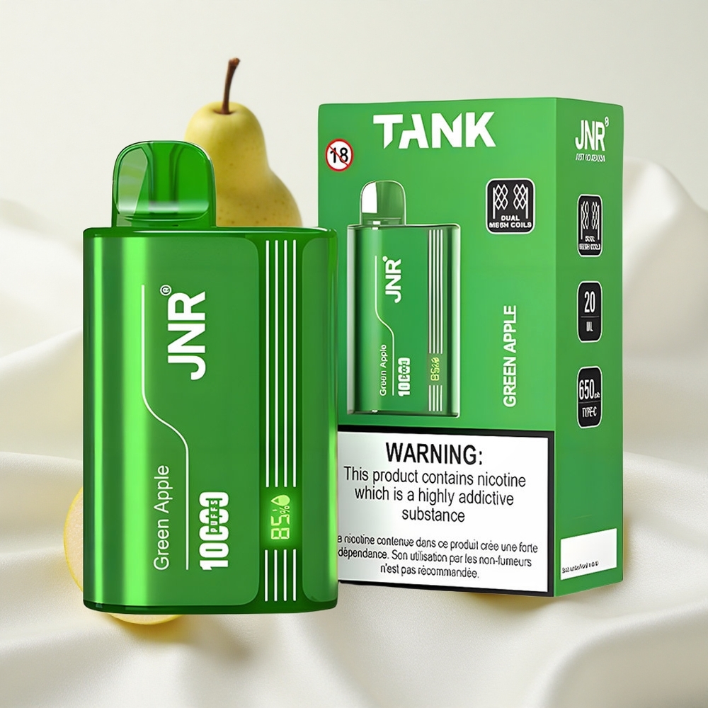Roheline Õun-Virsik-Pirn JNR Tank 10000 Puffs Ühekordne Vape