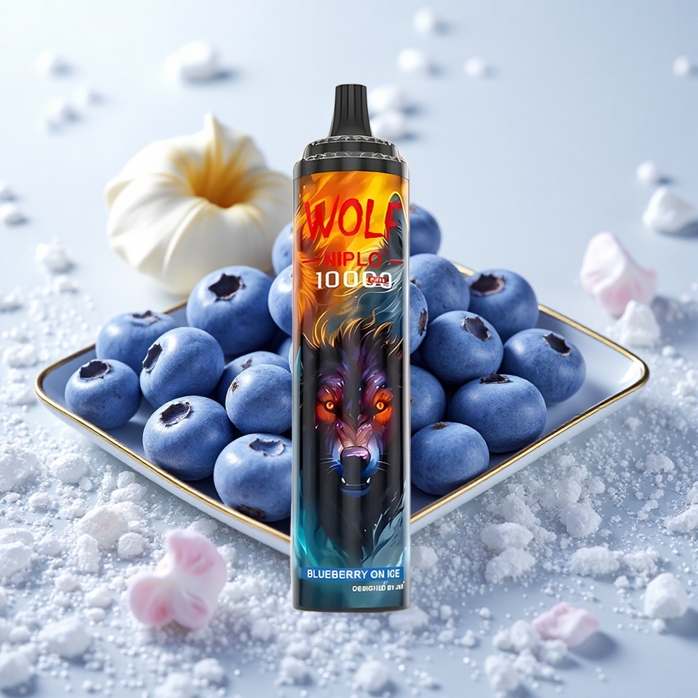 Mustikas Jääl JNR Wolf Niplo 10000 Puffs 20ml Type-C