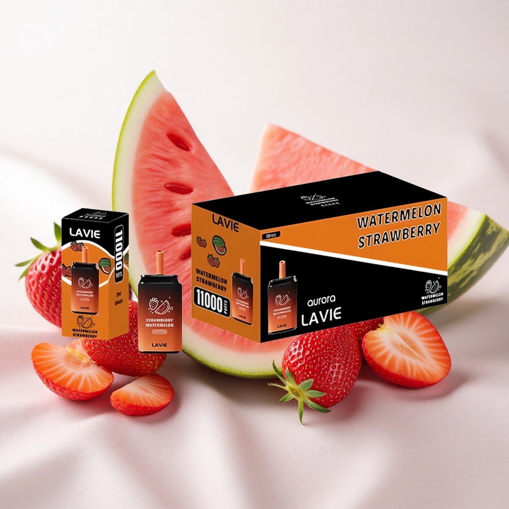 Maasika-Arbuusi Lavie Aurora 11000 Puffs 22ML Tüüp-C Laetav