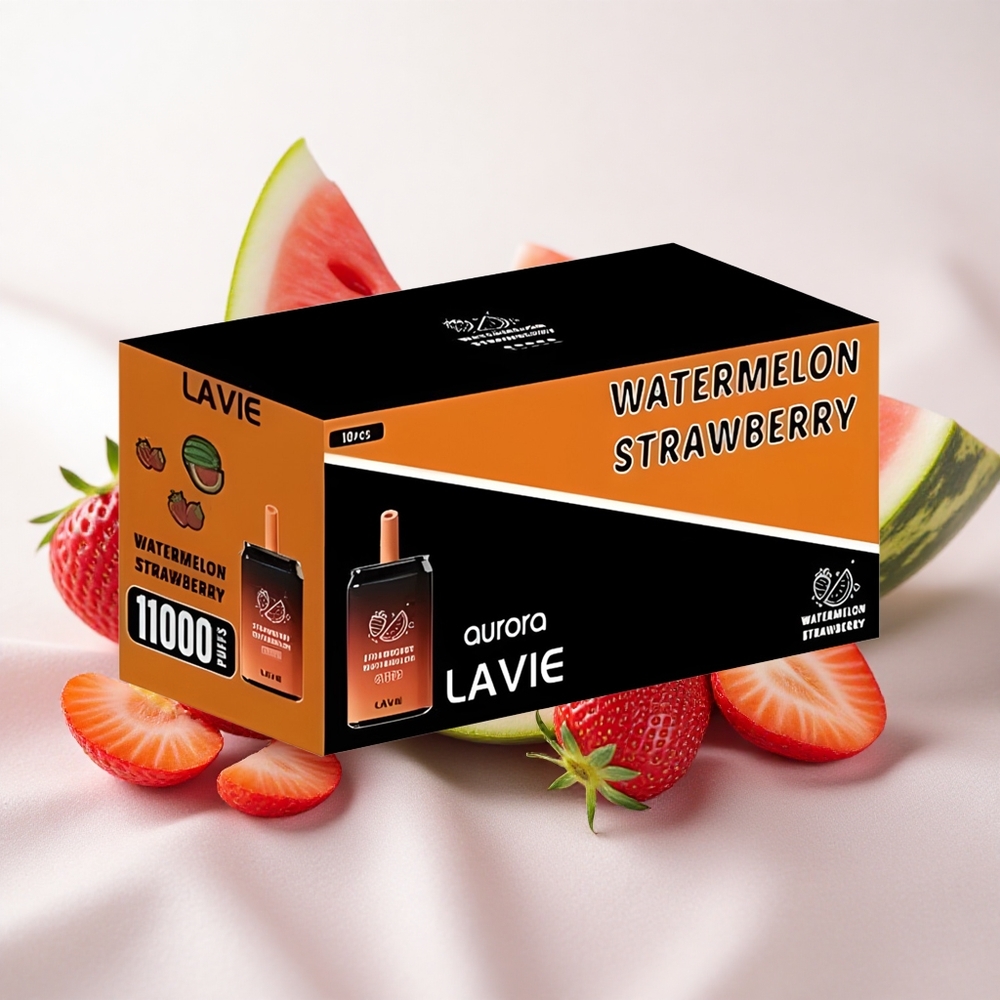 Maasika-Arbuusi Lavie Aurora 11000 Puffs 22ML Tüüp-C Laetav