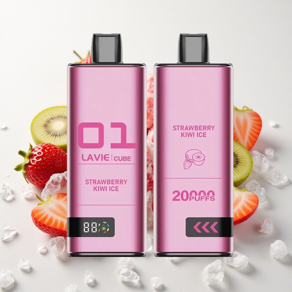 Maasika-Kiivi Jää Lavie Cube 20000 Puffs 28ML Type-C