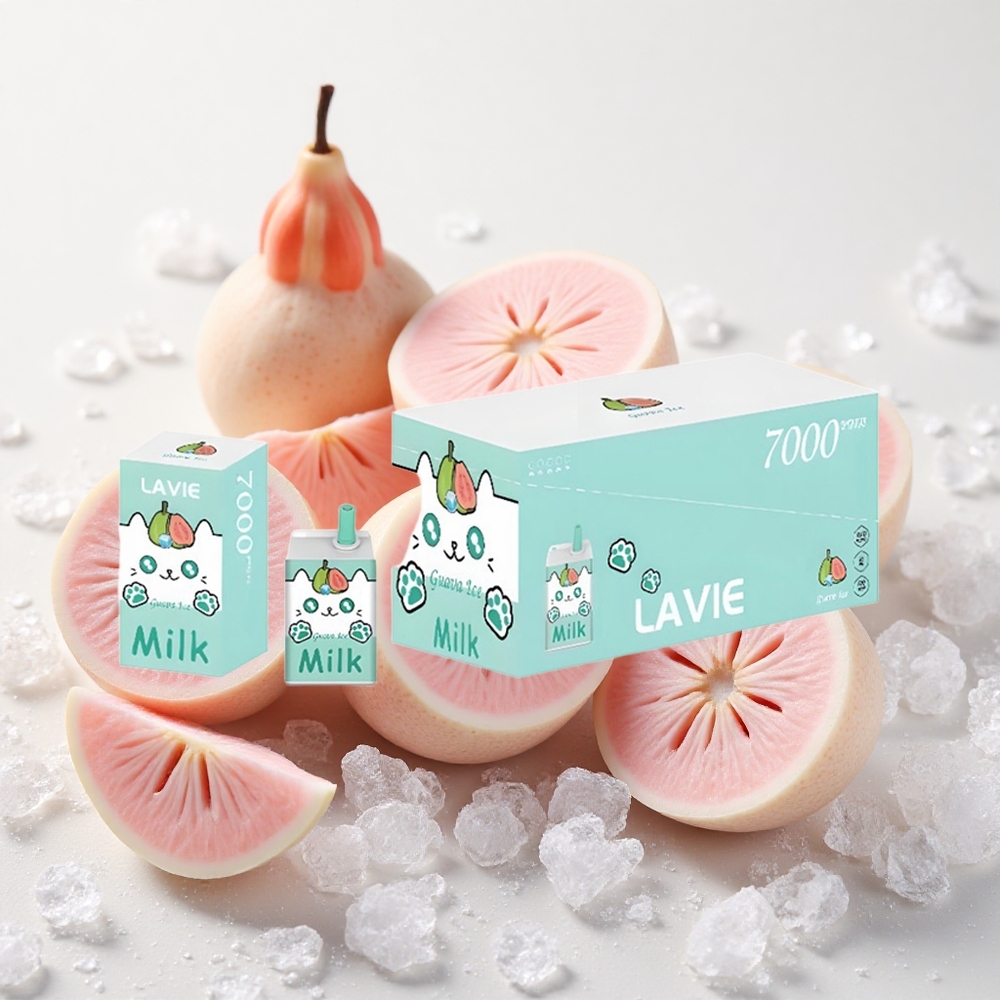 Guava-Jää Lavie Milk 7000 Puffs Ühekordne Vape 16ML