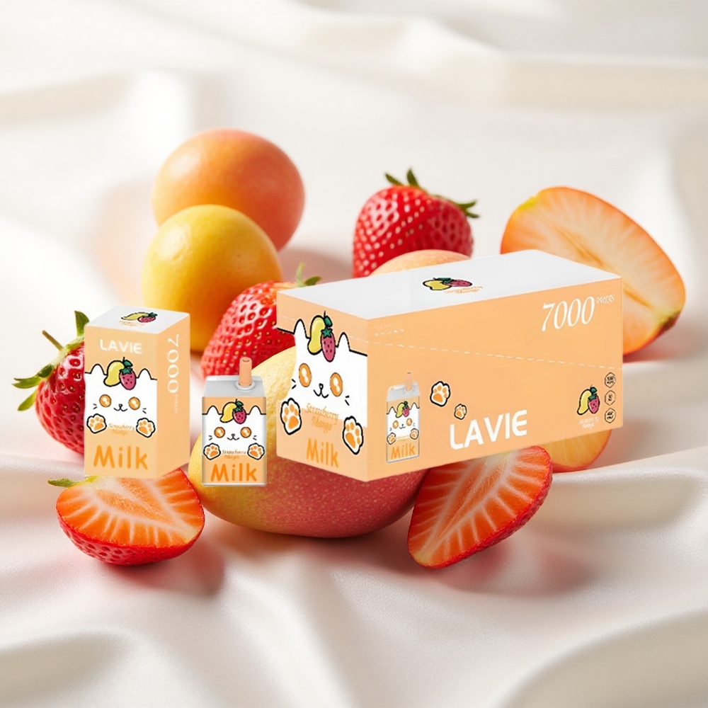 Maasika-Mango Lavie Milk 7000 Puffs Ühekordne Vape 16ML