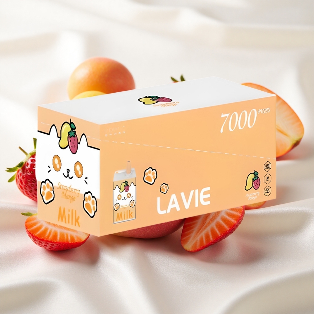 Maasika-Mango Lavie Milk 7000 Puffs Ühekordne Vape 16ML