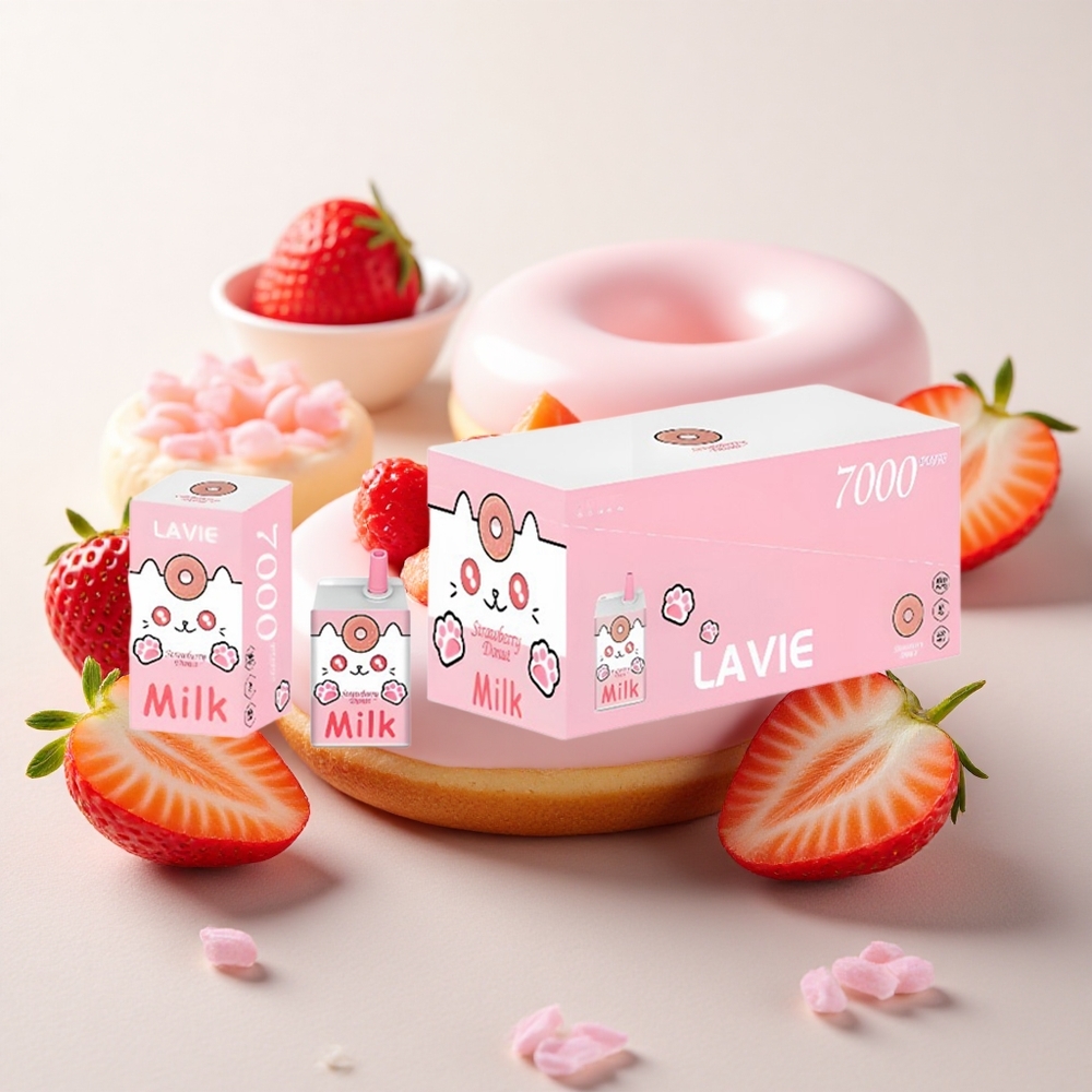 Maasikakreemi Lavie Milk 7000 Puffs 16ML Tüüp-C Laetav