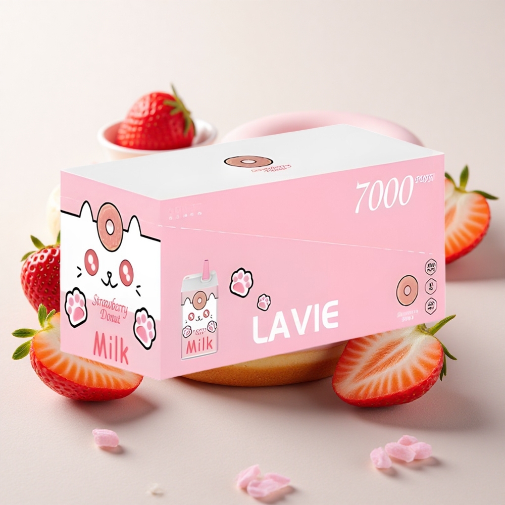 Maasikakreemi Lavie Milk 7000 Puffs 16ML Tüüp-C Laetav