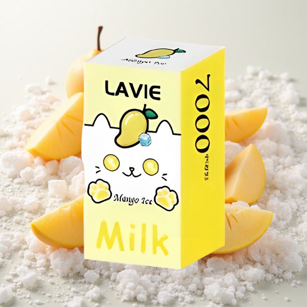 Mango-Jää Lavie Milk 7000 Puffs Ühekordne Vape 16ML