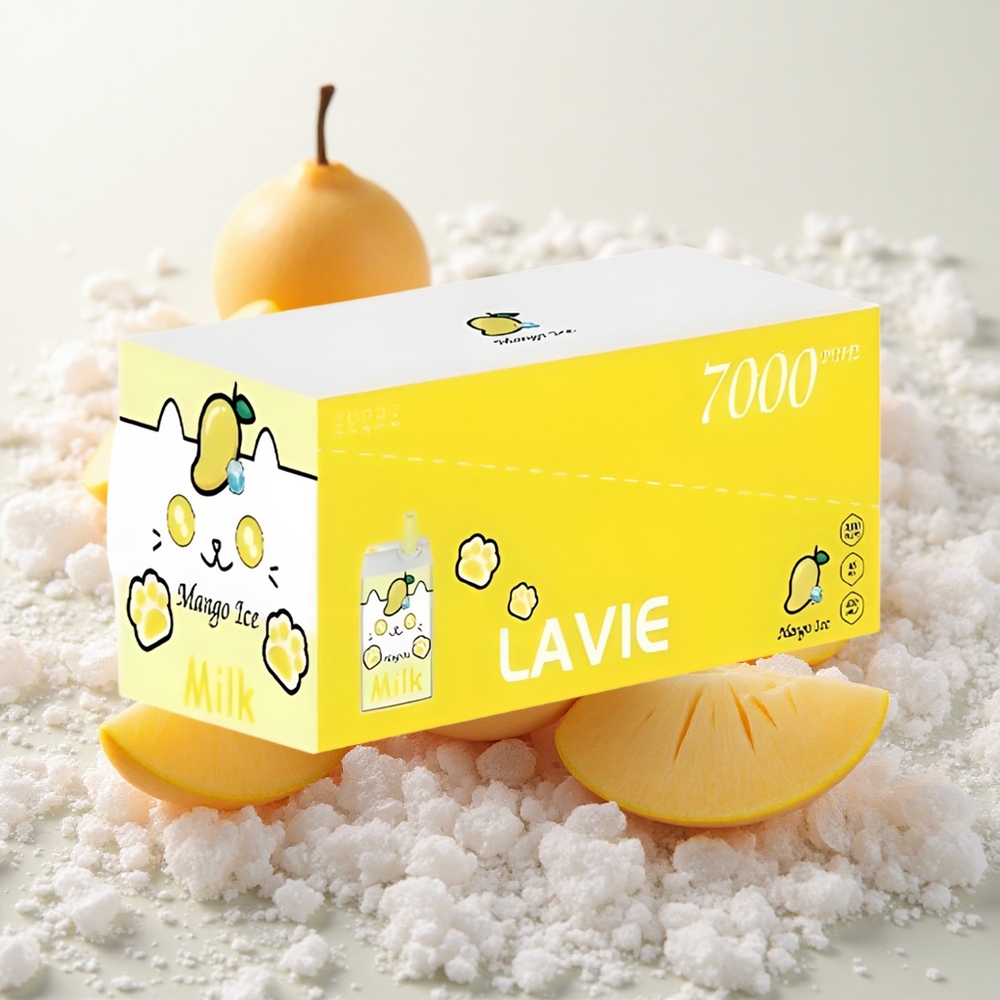 Mango-Jää Lavie Milk 7000 Puffs Ühekordne Vape 16ML