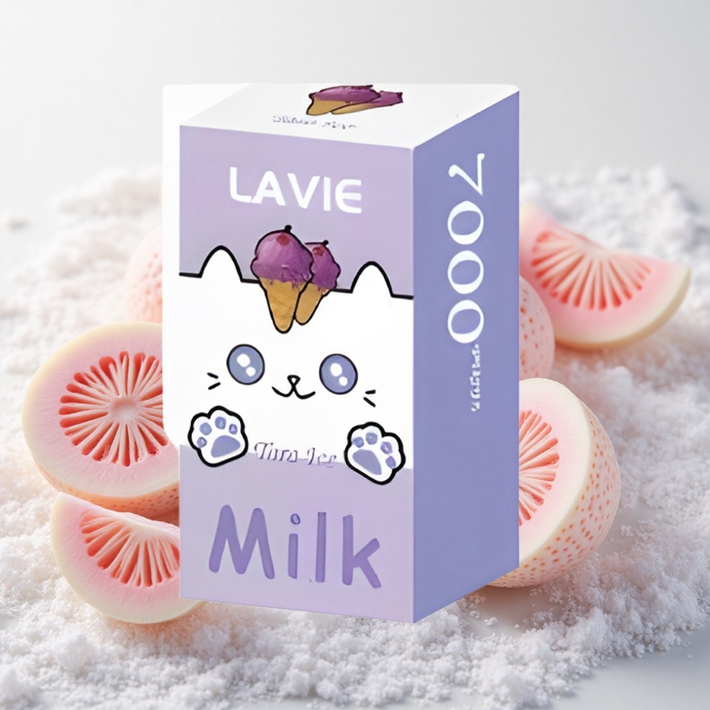 Taro jää Lavie Milk 7000 Puffs Ühekordne Vape 16ML