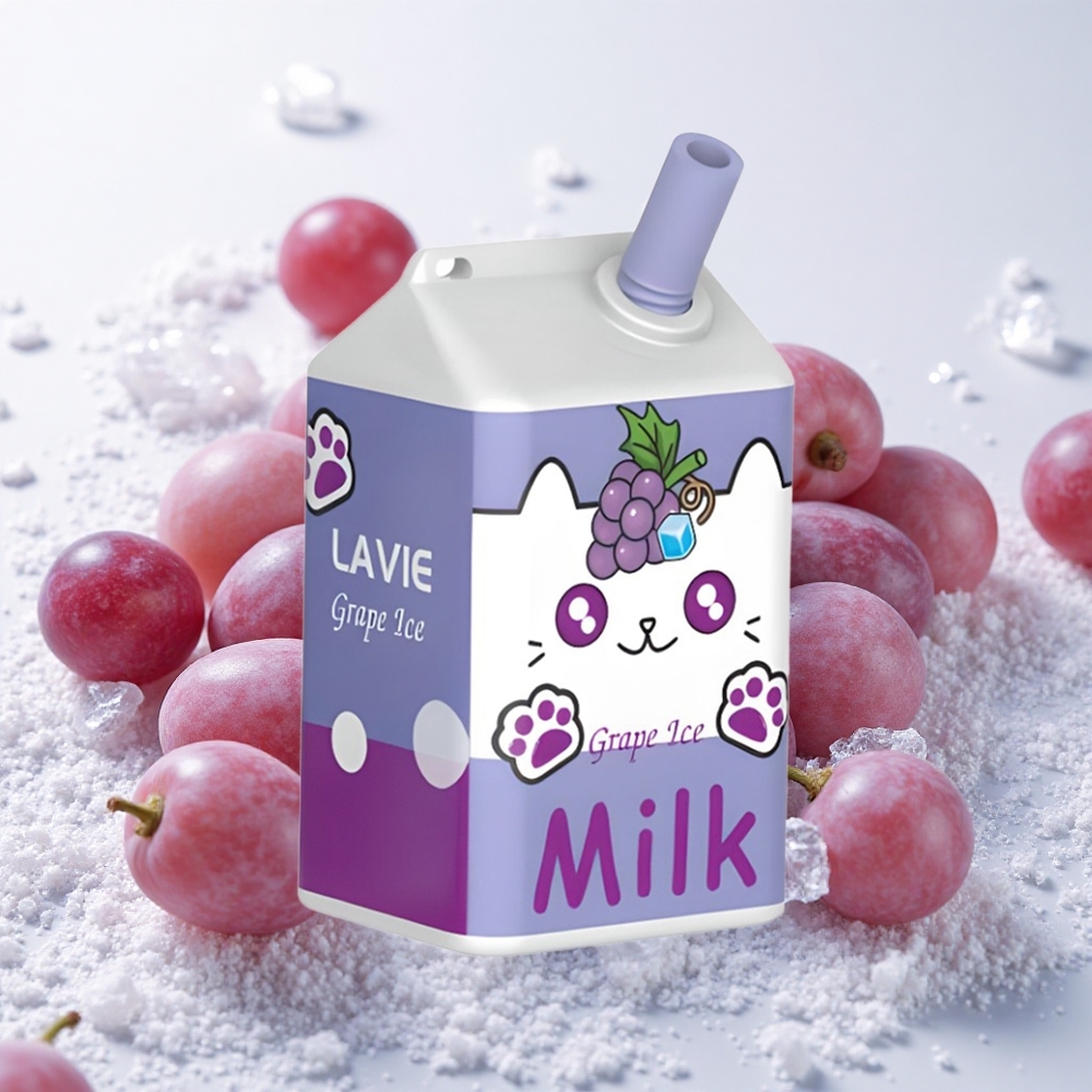 Viinamarja-Jää Lavie Milk 7000 Puffs 16ML Tüüp-C Laaditav