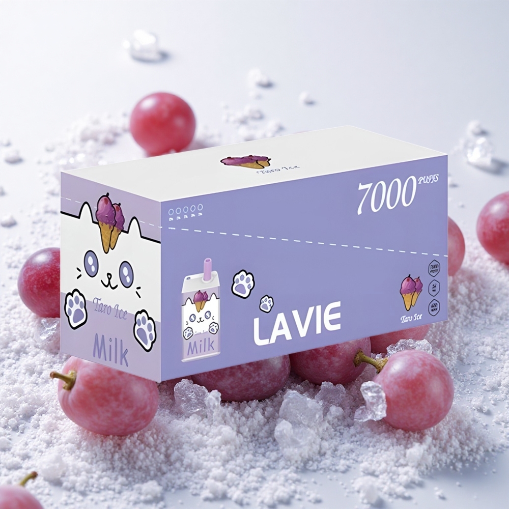 Viinamarja-Jää Lavie Milk 7000 Puffs 16ML Tüüp-C Laaditav