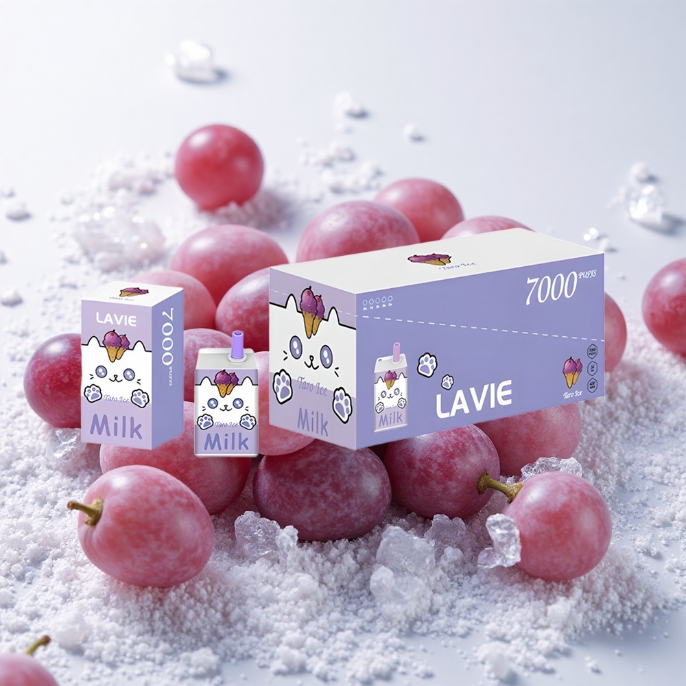 Viinamarja-Jää Lavie Milk 7000 Puffs 16ML Tüüp-C Laaditav