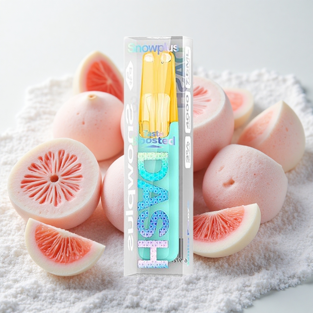 Valge külm Snowplus Dash 4000 Puffs Seade 7,5 ml Keraamiline Atomiseerija