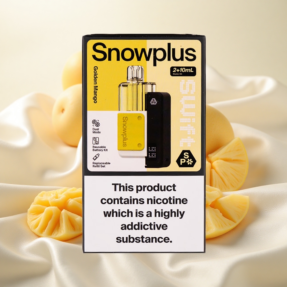 Kuldne Mango Snowplus Swift 5000 Puffs Topeltvõrk 1000 mAh