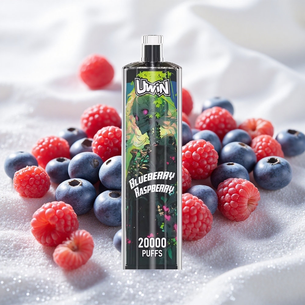 Mustika-maasikas Uwin Shisha Kristal 20000 Puhangut