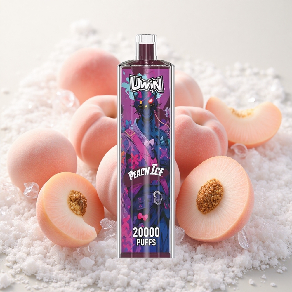 Virslõhn (Peach Ice) Uwin Shisha Kristall 20000 Puffs 22ml