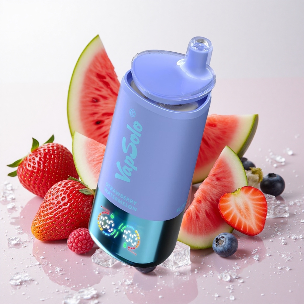 Maasika-Arbuusi-Ja Mõõkmarja Jää VapSolo Triple 3-suudmeline 30000 Sõõmu 40ml