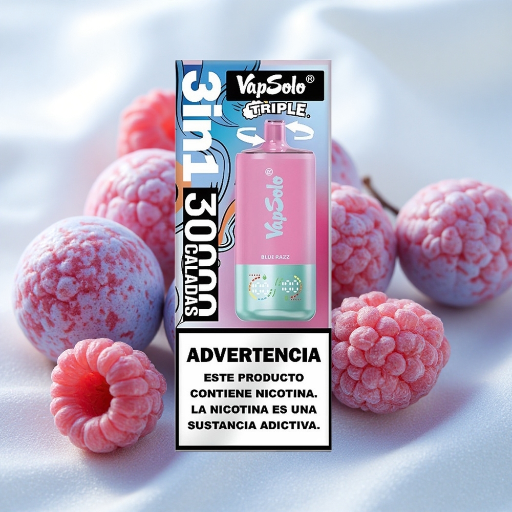 Sinine Sõstar Vapsolo Triple 3-suuk 30000 Puhangut 40ml