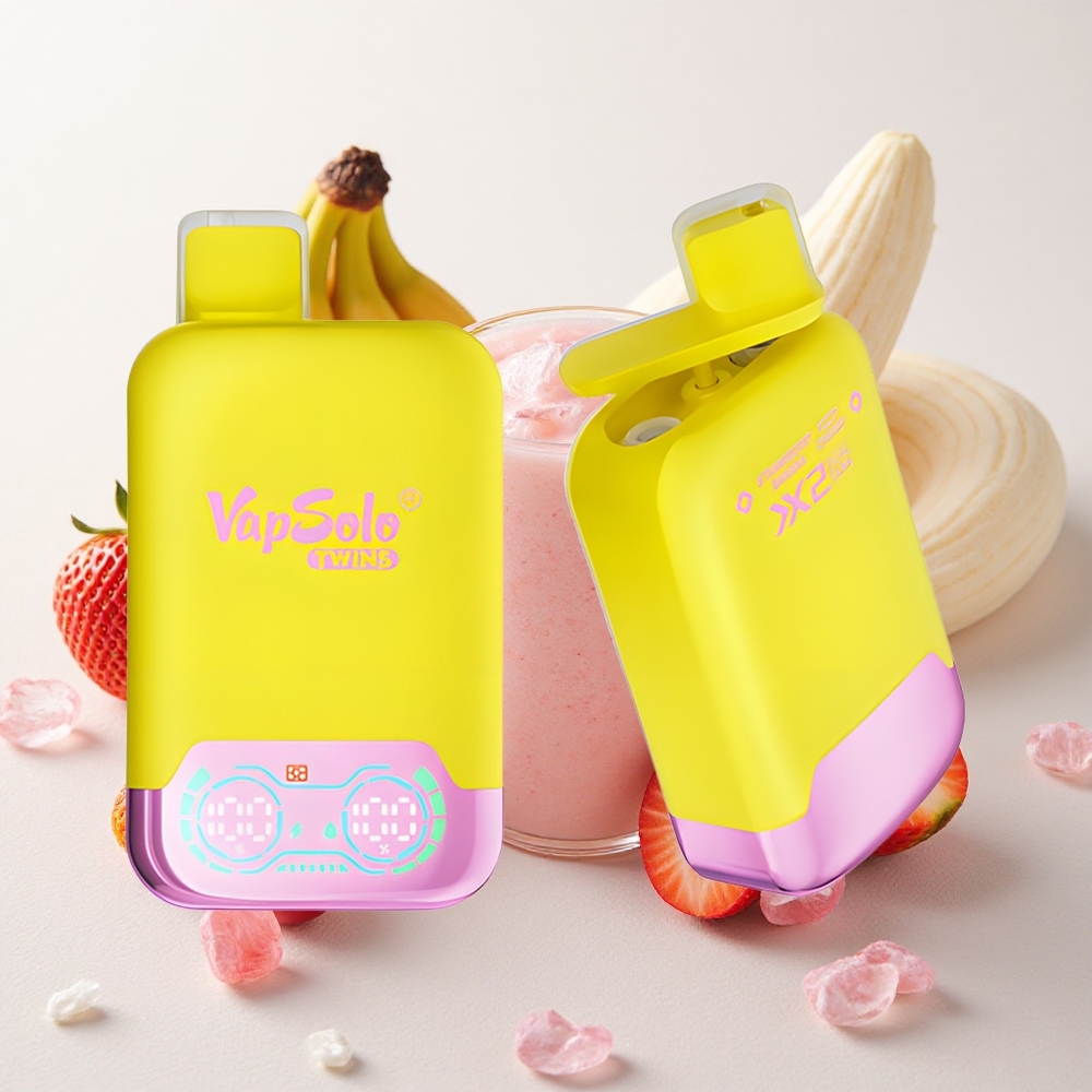 Maasika-Banaani & Kirsi-Värskendav Vapsolo Twins 20000 Puffs 40 ml
