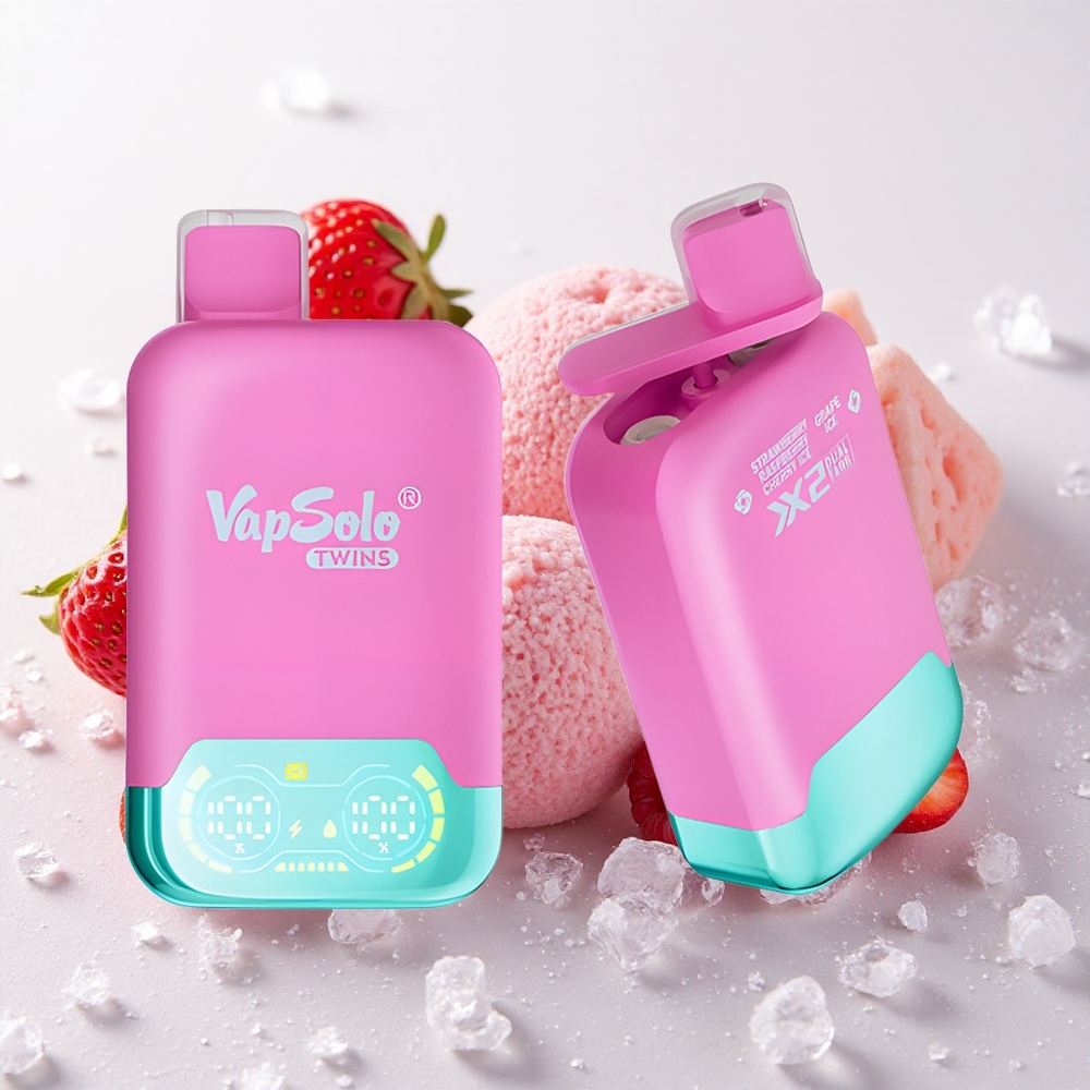 Maasikas-Vaarik-Kirssi Jää & Viinamari Jää Vapsolo Twins 2-suuk 20000 Puhangut 40 ml