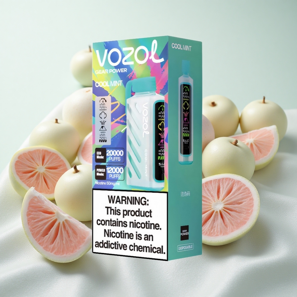 Jahe Menta VOZOL Gear Power 20000 Puffs 20mL Dual Mesh Coil