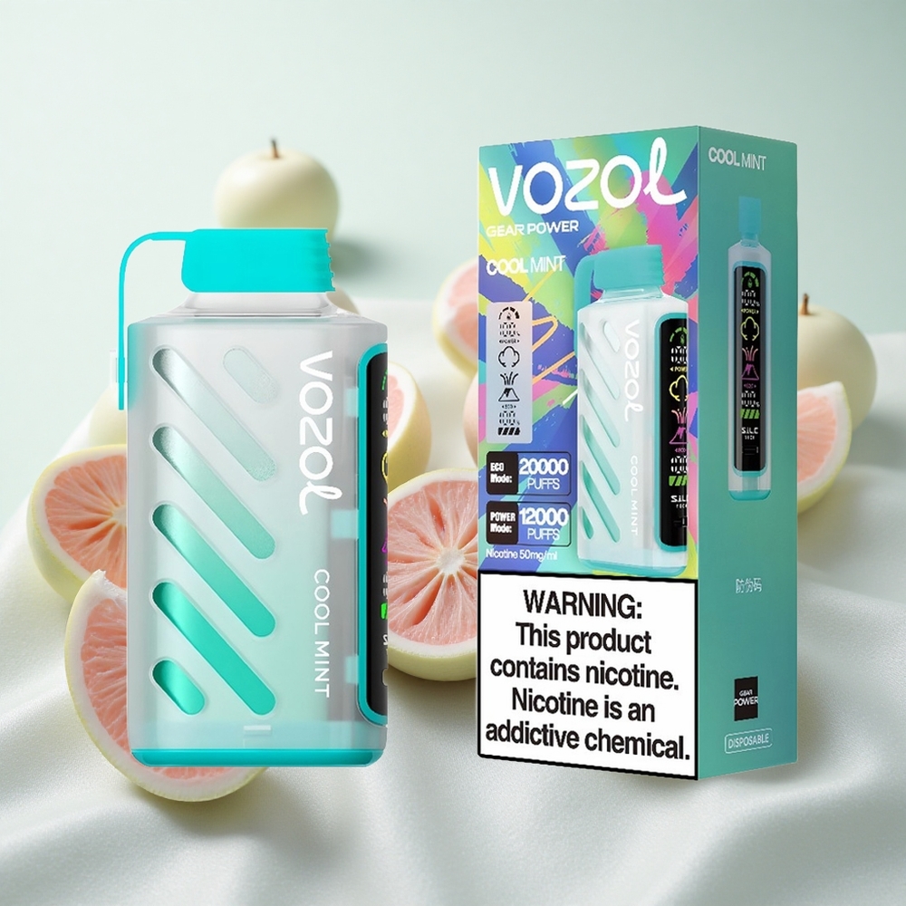 Jahe Menta VOZOL Gear Power 20000 Puffs 20mL Dual Mesh Coil