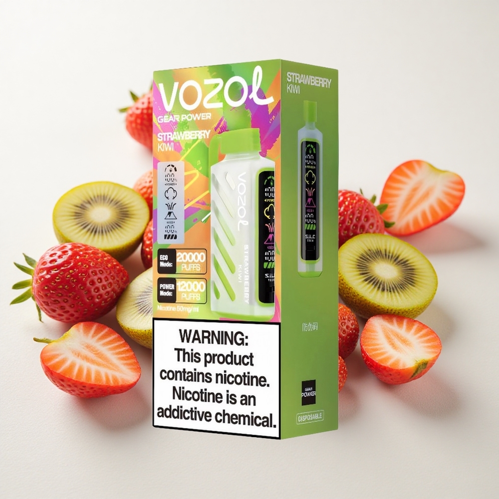 Maasika-Kiivi VOZOL Gear Power 20000 Puffs 20mL Dual Mesh Coil