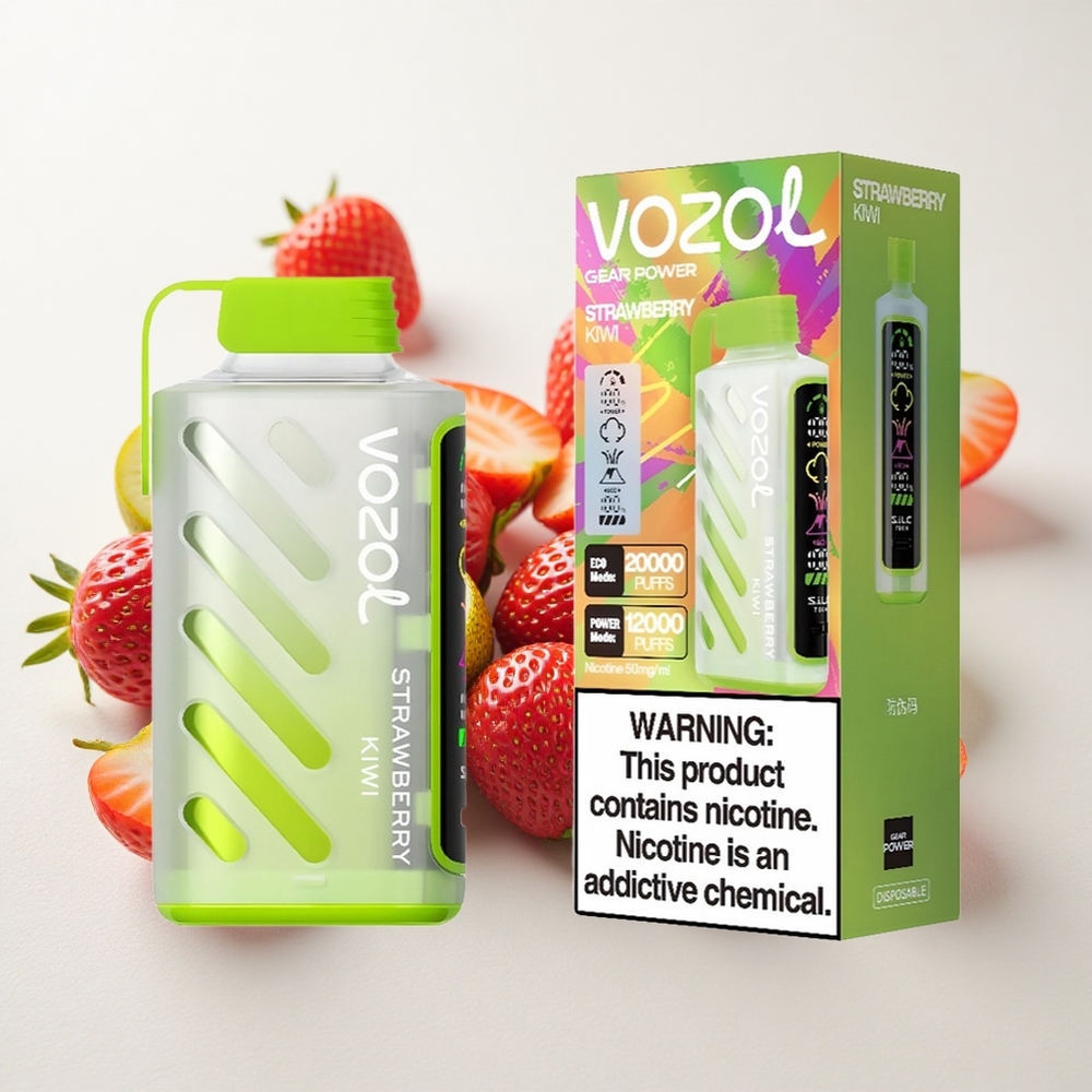 Maasika-Kiivi VOZOL Gear Power 20000 Puffs 20mL Dual Mesh Coil