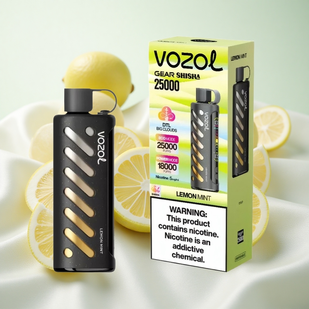 Citrooni-Münt VOZOL Gear Shisha 25000 Puffs Dual Mesh Dual Modes