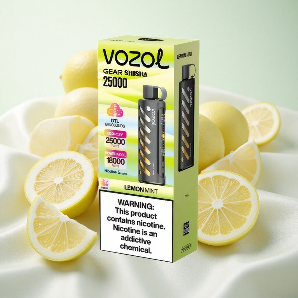 Citrooni-Münt VOZOL Gear Shisha 25000 Puffs Dual Mesh Dual Modes