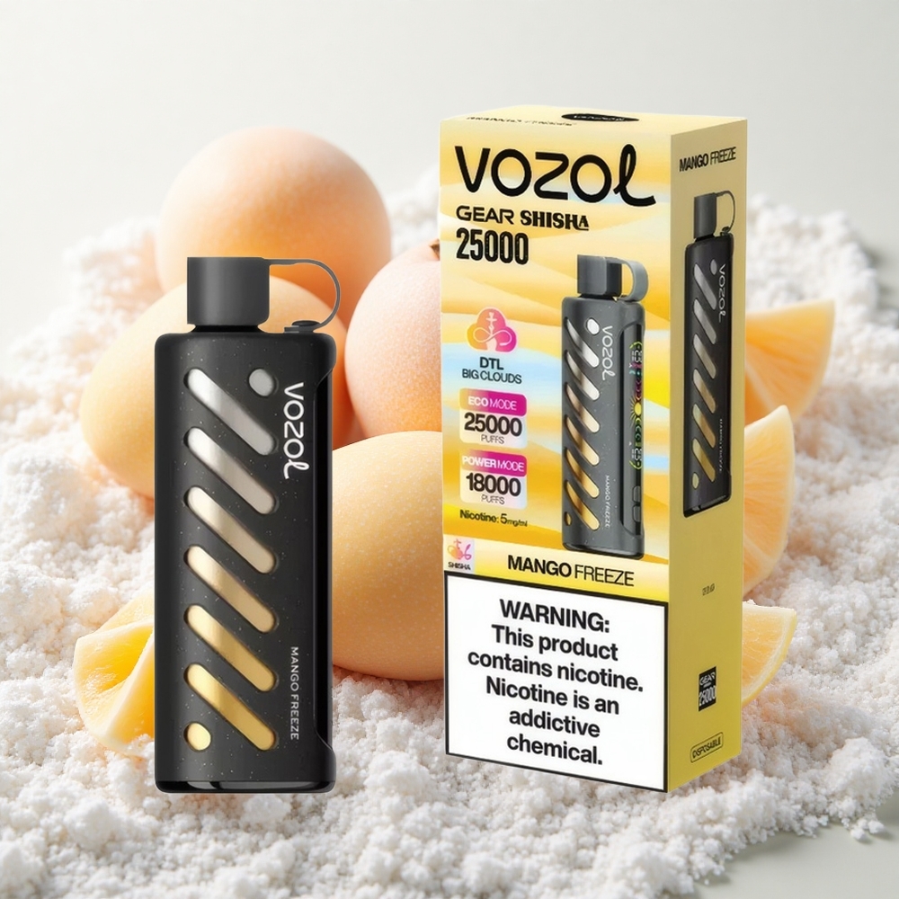 Mango-Jää VOZOL Gear Shisha 25000 Sõmnu Dual Mesh Kaherežiimiline